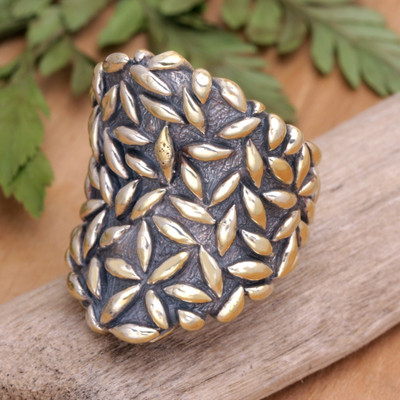 Gold plated cocktail ring, Dewa Sri