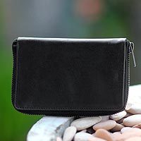 Leather passport case,