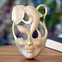 Wood mask,