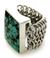 Sterling silver cocktail ring, 'Lovina Paradise' - Sterling Silver and Reconstituted Turquoise Ring (image 2a) thumbail