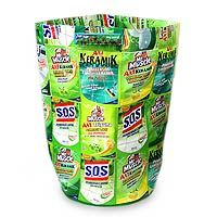 Recycled wrapper laundry basket Clean Green Indonesia