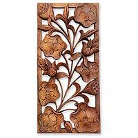 Wood relief panel,