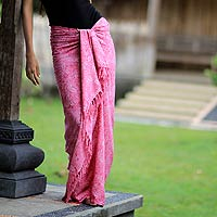 Batik sarong Rose of Bali Indonesia