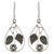 Sterling silver flower earrings, 'Denpasar Blossom' - Floral Sterling Silver Dangle Earrings (image 2a) thumbail