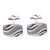 Sterling silver cufflinks, 'Flames of Wisdom' - Handmade Sterling Silver Cufflinks (image 2a) thumbail
