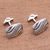 Sterling silver cufflinks, 'Flames of Wisdom' - Handmade Sterling Silver Cufflinks (image 2b) thumbail