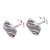 Sterling silver cufflinks, 'Flames of Wisdom' - Handmade Sterling Silver Cufflinks (image 2d) thumbail