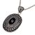 Onyx pendant necklace, 'Black Java Sun' - Onyx pendant necklace (image 2b) thumbail