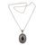 Onyx pendant necklace, 'Black Java Sun' - Onyx pendant necklace (image 2c) thumbail