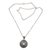 Blue topaz pendant necklace, 'Javanese Sunbeams' - Circular Blue Topaz Pendant Necklace Crafted in Bali (image 2c) thumbail