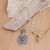 Garnet pendant necklace, 'Jakarta Smile' - Garnet pendant necklace thumbail