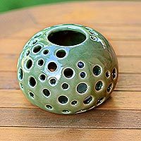 Ceramic candleholder,