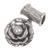 Cultured pearl pendant, 'Glamorous June Rose' - Hand Made Floral Sterling Silver and Pearl Pendant (image 2e) thumbail