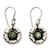 Peridot earrings, 'August Poppy' - Sterling Silver and Peridot Dangle Earrings (image 2a) thumbail