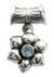 Blue topaz pendant, 'Narcissus of December' - Floral Sterling Silver and Blue Topaz Pendant (image 2a) thumbail