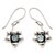 Blue topaz earrings, 'Narcissus of December' - Blue Topaz and Silver Dangle Earrings (image 2a) thumbail