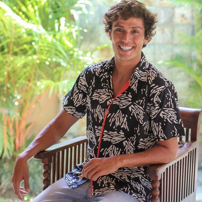 Mens cotton shirt, Tiger Scratch