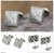 Men's sterling silver cufflinks, 'Ancient Fortress' - Men's Sterling Silver Cufflinks thumbail