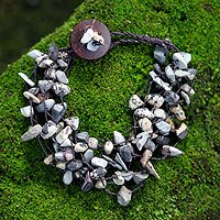 Agate beaded bracelet,