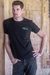 Men's 100% cotton Novica logo tee, 'Novica in Black' - Men's Fair Trade Logo Tee thumbail