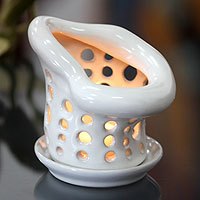 Ceramic candleholder,