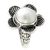 Cultured pearl cocktail ring, 'White Jasmine' - Unique Floral Silver and Pearl Cocktail Ring (image 2a) thumbail