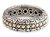 Gold accent band ring, 'Sumatra Suns' - Handcrafted Indonesian Gold Accent and Silver Band Ring (image 2a) thumbail