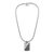 Men's sterling silver pendant necklace, 'Two Characters' - Men's Modern Sterling Silver Pendant Necklace (image 2a) thumbail