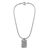 Men's sterling silver pendant necklace, 'Two Characters' - Men's Modern Sterling Silver Pendant Necklace (image 2b) thumbail