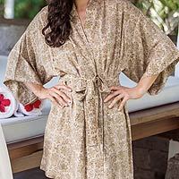 Batik robe,