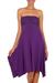 Jersey knit dress, 'Java in Purple Chic' - Jersey knit dress (image 2a) thumbail