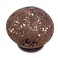 Coconut shell sculpture Wild Shrubs Indonesia