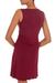 Jersey knit dress, 'Sumatra in Maroon Chic' - Unique Indonesian Burgundy Knit Dress (image 2c) thumbail
