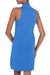 Jersey knit dress, 'New Denpasar Blue' - Jersey knit dress (image 2c) thumbail