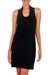 Jersey knit dress, 'New Denpasar Ebony' - Jersey knit dress (image 2a) thumbail