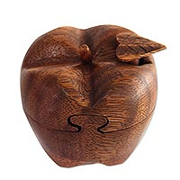 Wood puzzle box Forbidden Fruit Indonesia