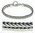 Men's sterling silver bracelet, 'Dragon Knight' - Men's Braided Sterling 925 Silver Bracelet thumbail