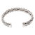 Men's sterling silver cuff bracelet, 'Flowing Water' - Men's Modern Sterling Silver Cuff Bracelet (image 2e) thumbail