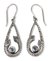 Blue topaz dangle earrings, 'Twin Serpents' - Blue Topaz Snake Earrings from Indonesia (image 2a) thumbail