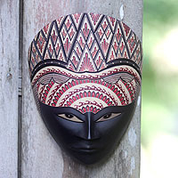 Wood batik mask Panji Laras Indonesia
