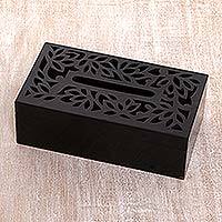 Wood tissue box cover,