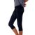 Cotton capri yoga pants, 'Kintamani in Black' - Black Cotton Yoga Exercise Capri Pants from Bali (image 2b) thumbail