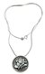 Sterling silver pendant necklace, 'Meditative Ganesha' - Hindu Medallion Sterling Silver Necklace (image 2a) thumbail