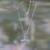 Amethyst cross necklace, 'Radiant Faith' - Silver and Amethyst Cross Necklace thumbail
