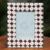 Cotton batik photo frame, 'Kawung Soklat' - Brown White Handcrafted Cotton Batik Photo Frame thumbail