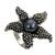 Cultured pearl cocktail ring, 'Menjangan Starfish' - Purple Iridescent Pearl and Sterling Silver Ring (image 2a) thumbail