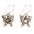 Gold accent amethyst dangle earrings, 'Magical Monarch' - Handcrafted Indonesian Gold Accent Amethyst Earrings (image 2a) thumbail