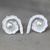 Cultured pearl button earrings, 'White Passion Fruit' - Women's Sterling Silver Button Earrings with Pearls thumbail