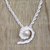Cultured pearl pendant necklace, 'Small White Passion Fruit' - Handmade Cultured White Pearl and Silver Pendant Necklace thumbail