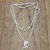 Cultured pearl pendant necklace, 'Small White Passion Fruit' - Handmade Cultured White Pearl and Silver Pendant Necklace (image 2b) thumbail